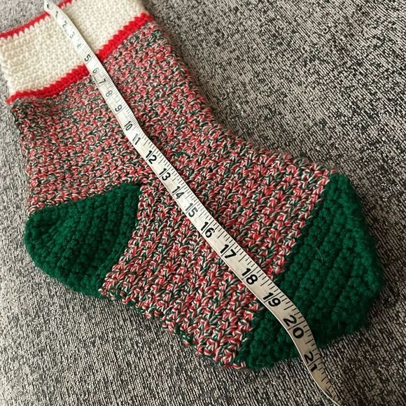 Handmade knit Christmas stocking - Picture 6 of 6